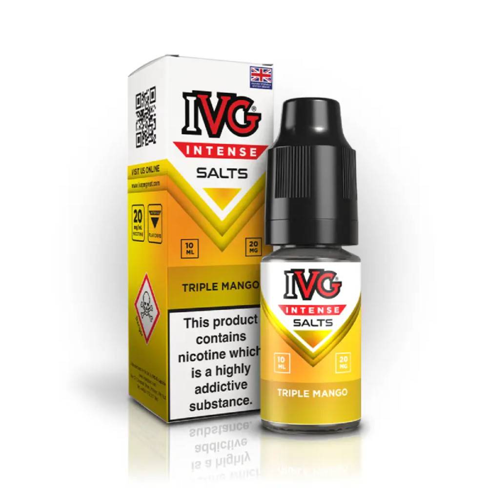 IVG Intense Nic Salts e liquids 10ml Triple Mango 10mg