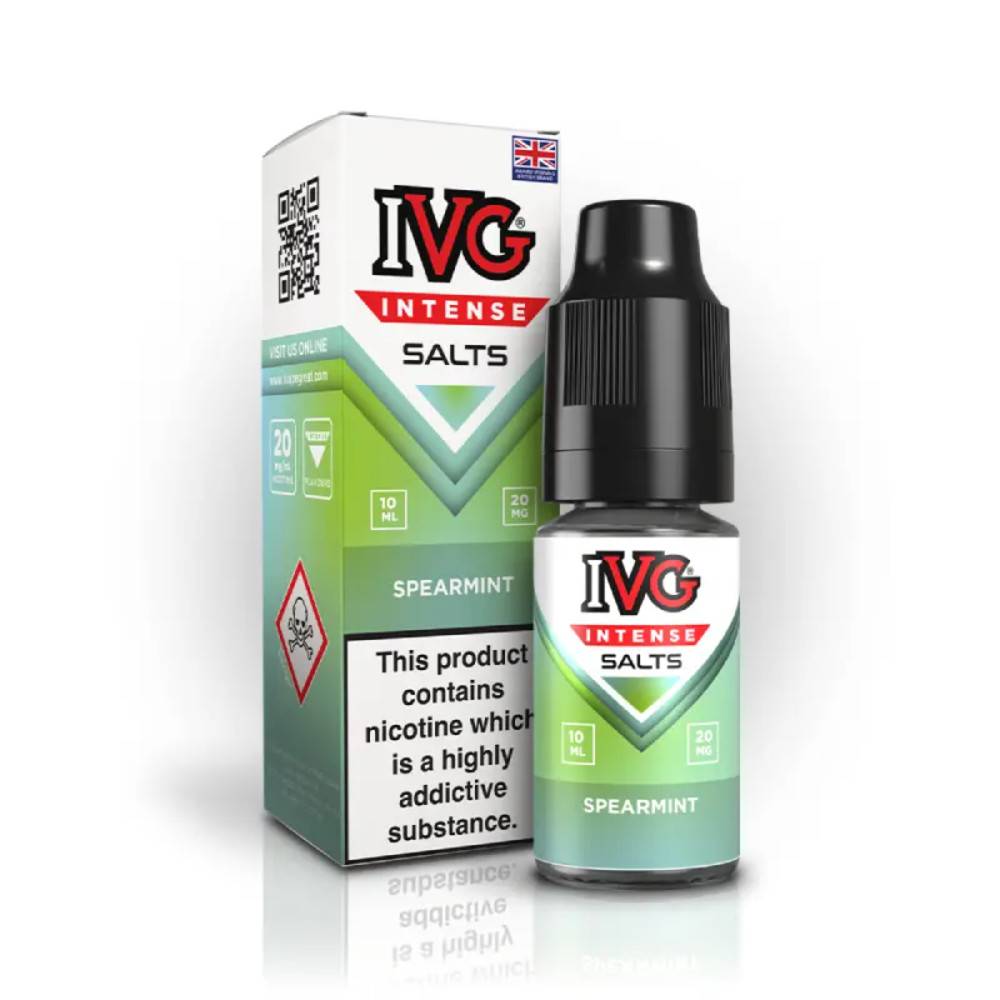IVG Intense Nic Salts e liquids 10ml Spearmint 20mg