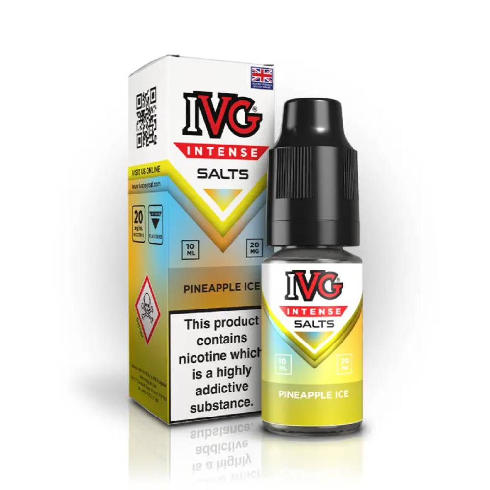 IVG Intense Nic Salts e liquids 10ml Pineapple Ice 10mg