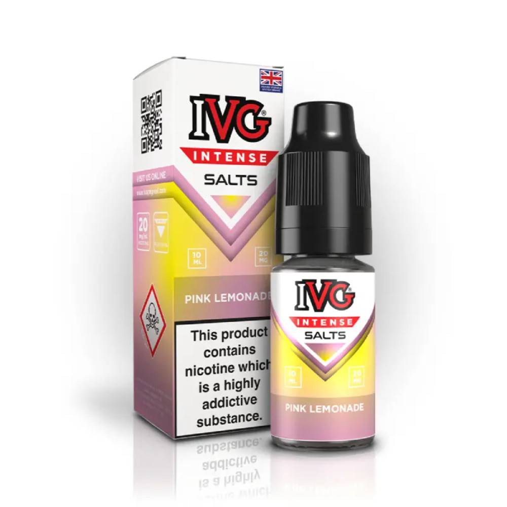 IVG Intense Nic Salts e liquids 10ml Pink Lemonade 20mg