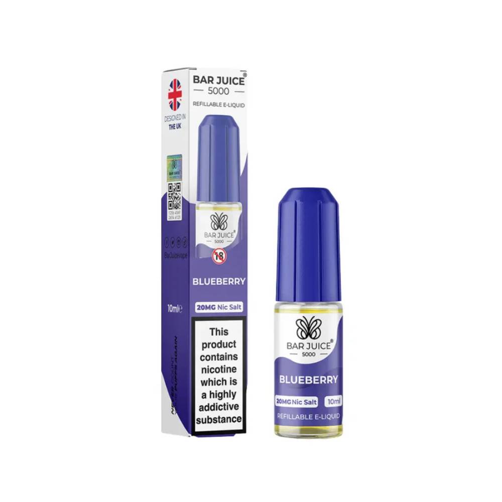 Bar Juice Nic Salts E-Liquids 10ml Blueberry 10mg