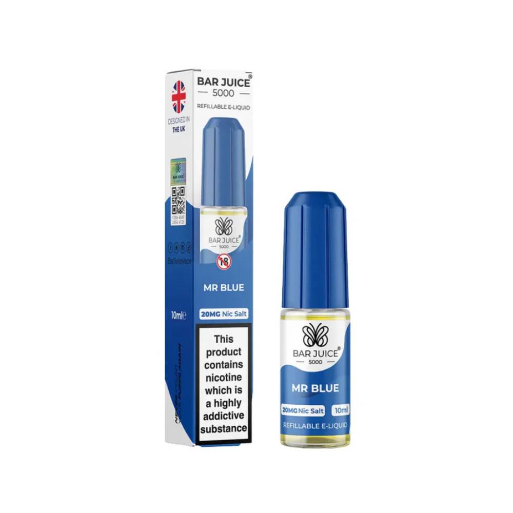 Bar Juice Nic Salts E-Liquids 10ml Mr Blue 10mg