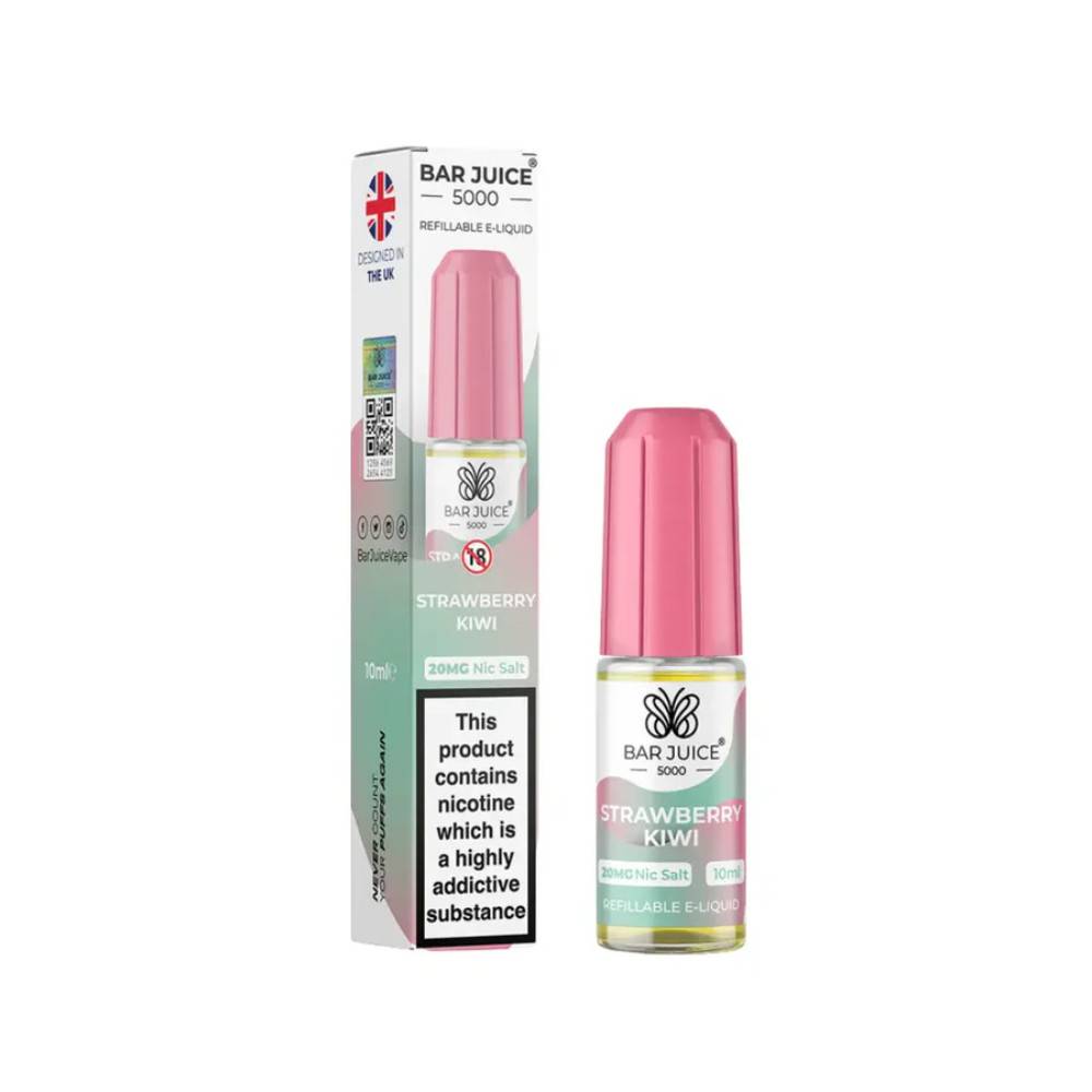 Bar Juice Nic Salts E-Liquids 10ml Strawberry Kiwi 20mg