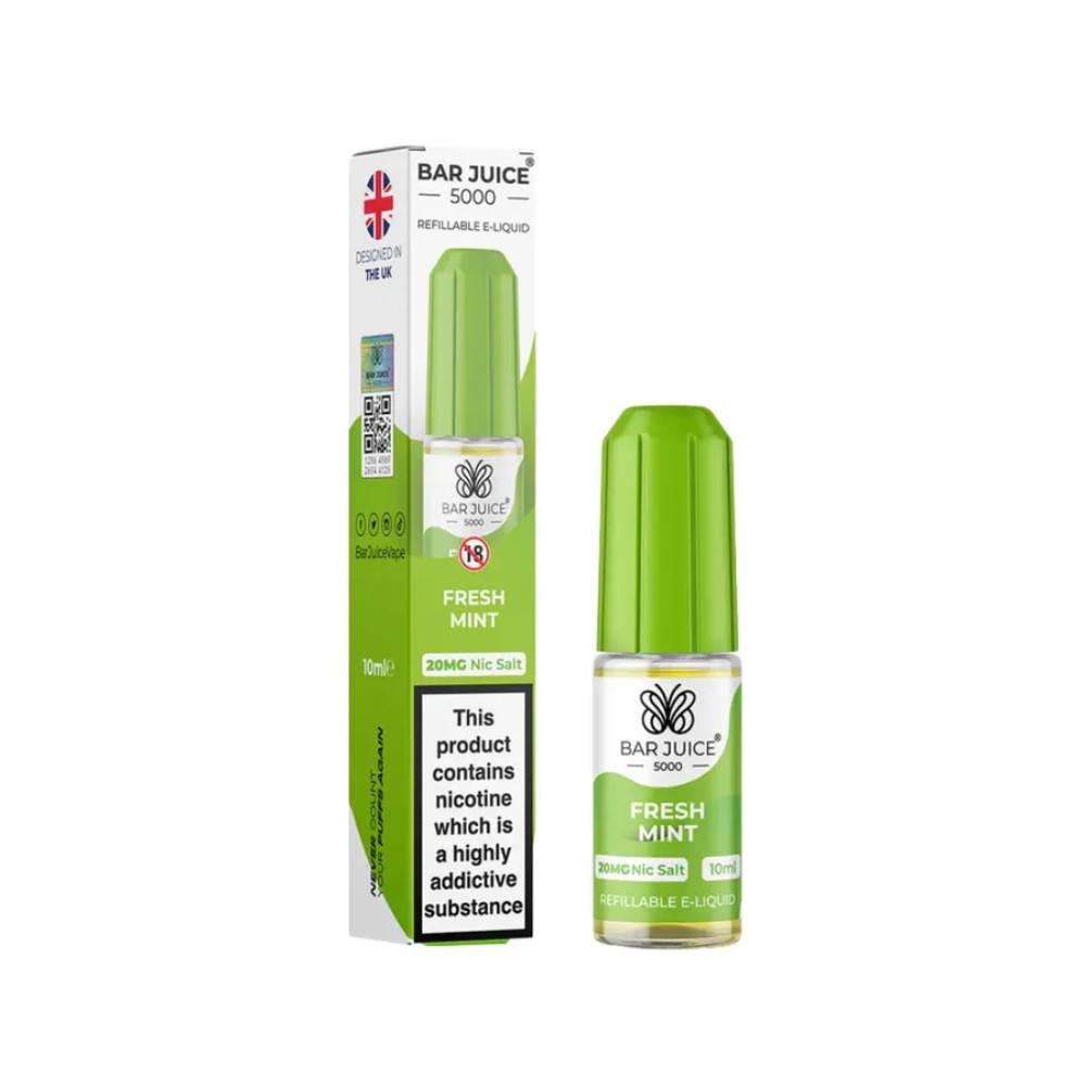 Bar Juice Nic Salts E-Liquids 10ml Fresh Mint 20mg