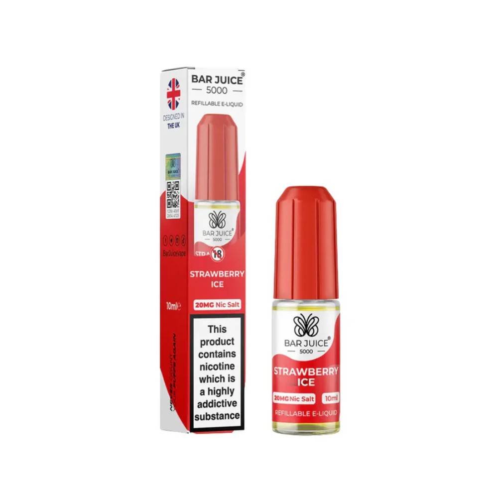 Bar Juice Nic Salts E-Liquids 10ml Strawberry Ice 20mg