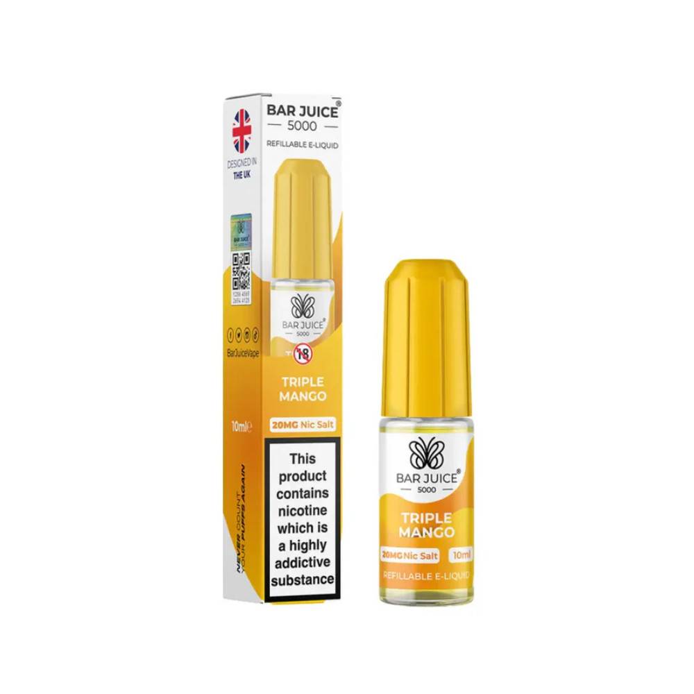 Bar Juice Nic Salts E-Liquids 10ml Triple Mango 20mg