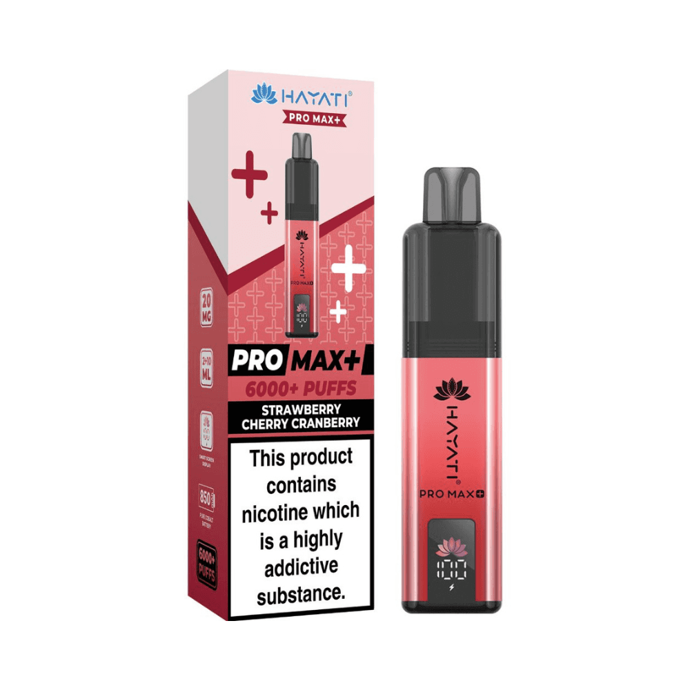 Hayati Pro Max Plus 6000 Strawberry Cherry Cranberry