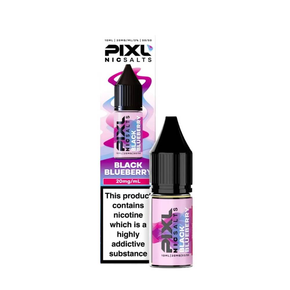 Pixl Nic Salts 10ml E liquids Black Blueberry 10mg