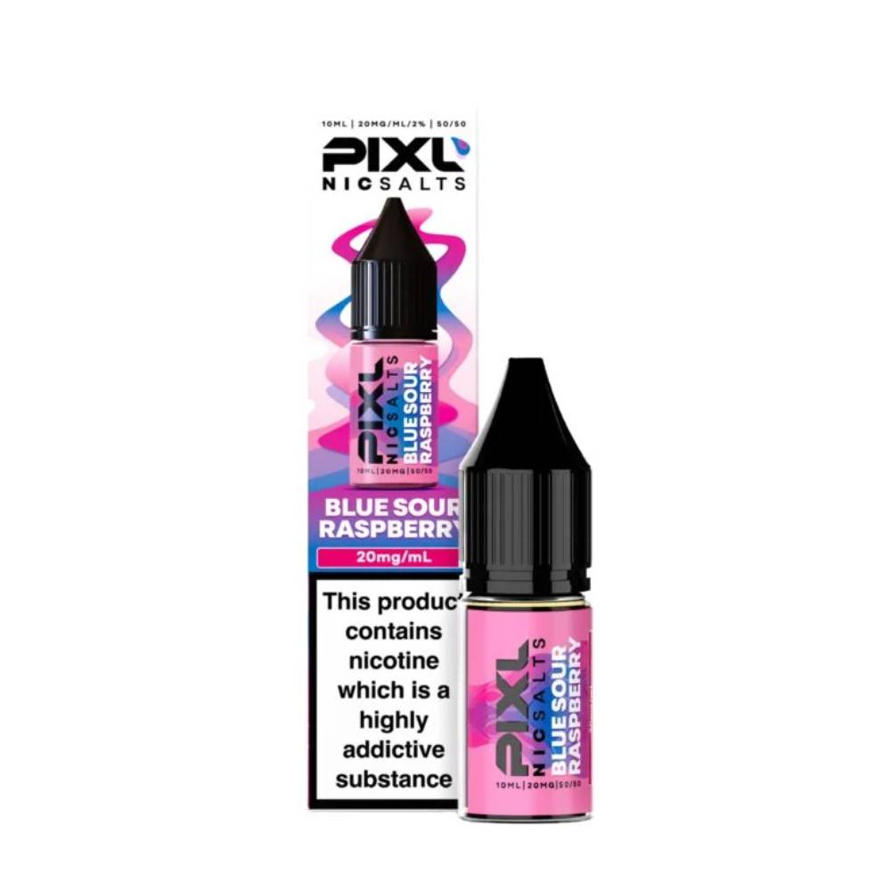Pixl Nic Salts 10ml E liquids Blue Sour Raspberry 20mg