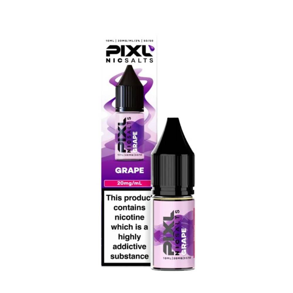 Pixl Nic Salts 10ml E liquids Grape 10mg