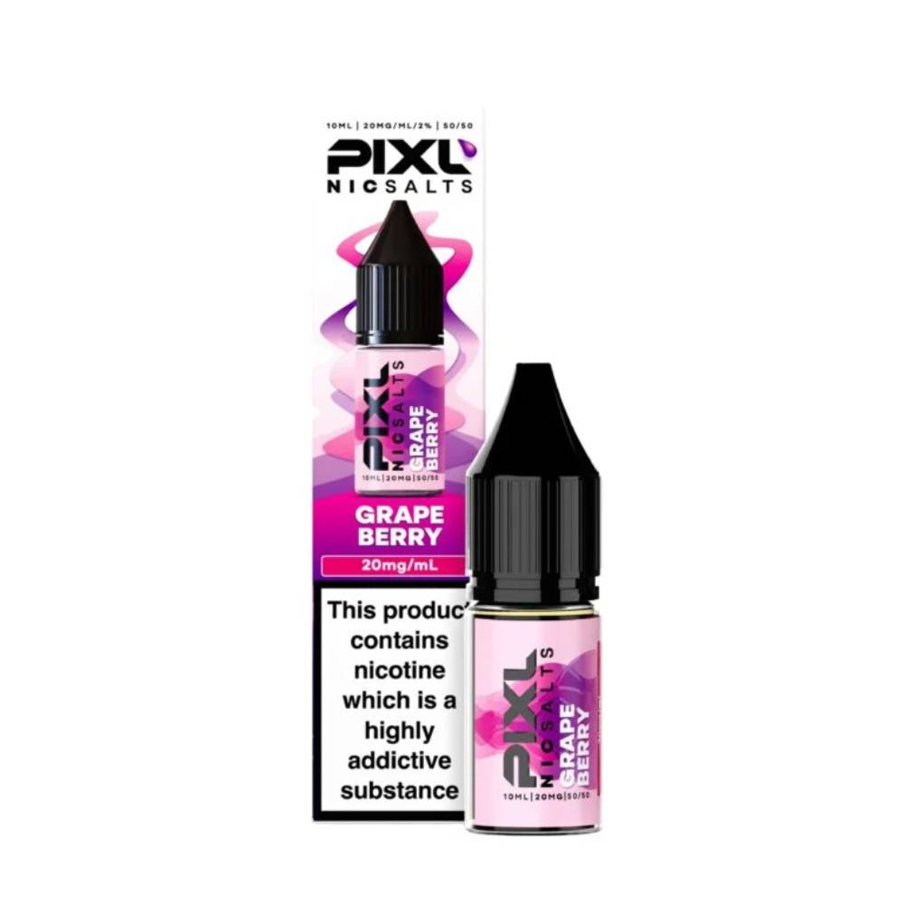 Pixl Nic Salts 10ml E liquids Grape Berry 20mg