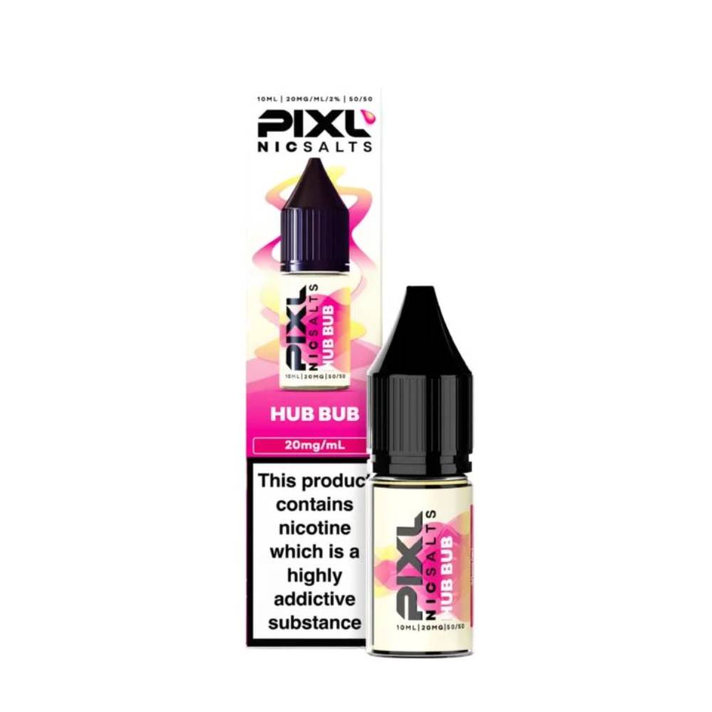 Pixl Nic Salts 10ml E liquids Hub Bub 10mg