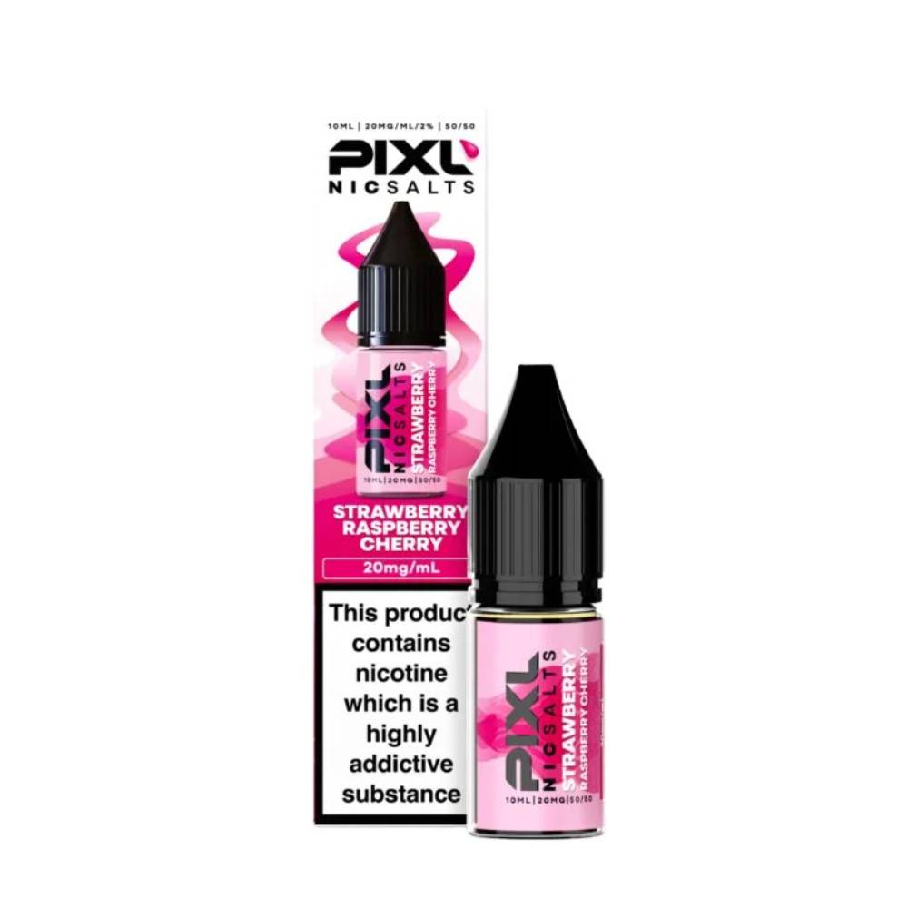 Pixl Nic Salts 10ml E liquids Strawberry Raspberry Cherry 10mg