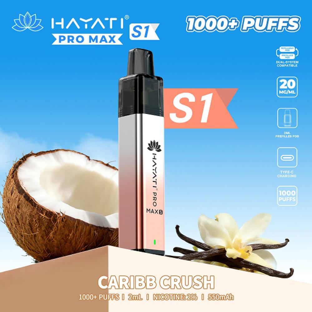 Hayati Pro Max S1 Prefilled Vape Kit Caribb Crush