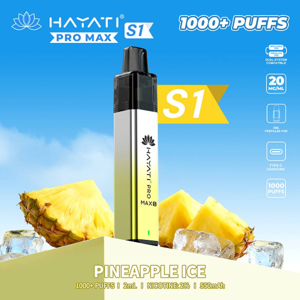 Hayati Pro Max S1 Prefilled Vape Kit Pineapple Ice