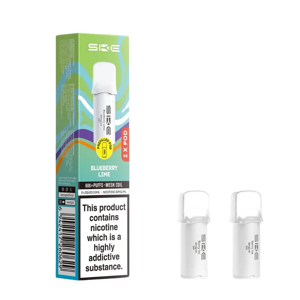 SKE Crystal Pro 600 Pods Blueberry Lime