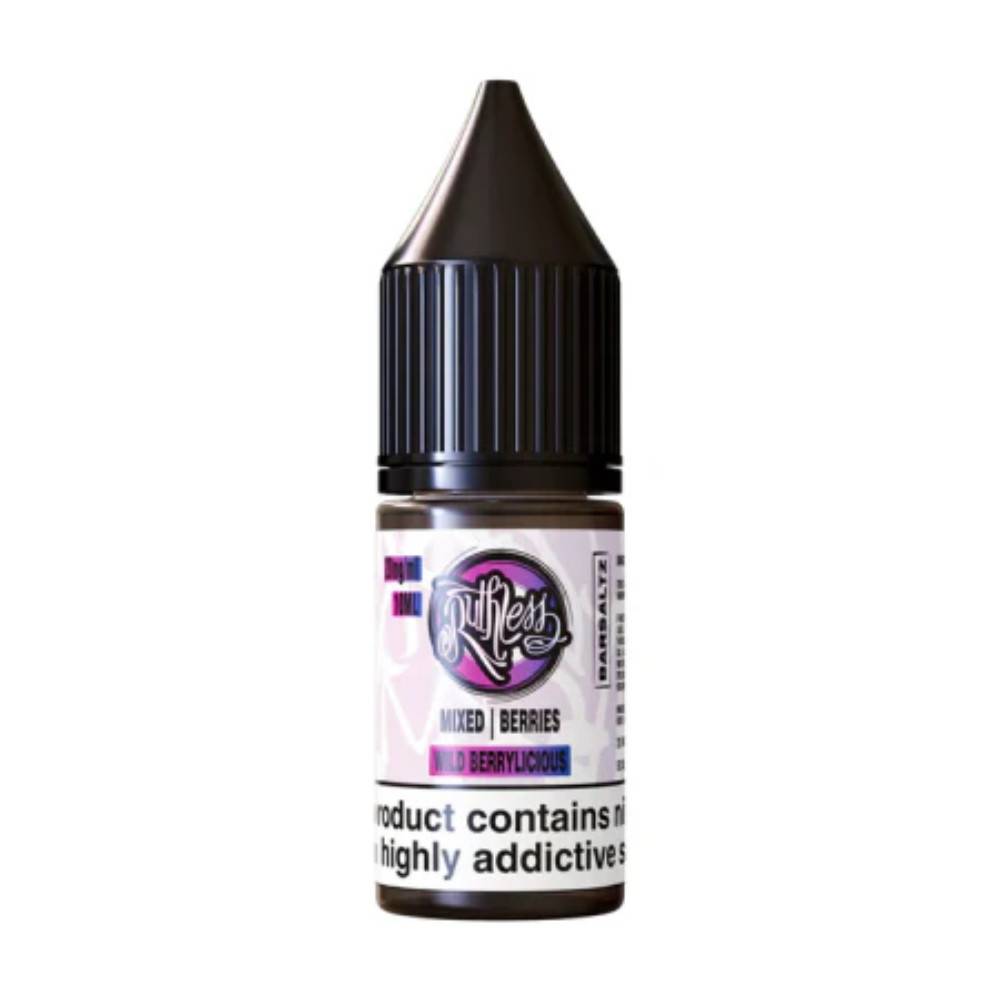 Ruthless Bar Saltz Nic Salt 10ml E-Liquid Box of 10 Wild Berrylicious