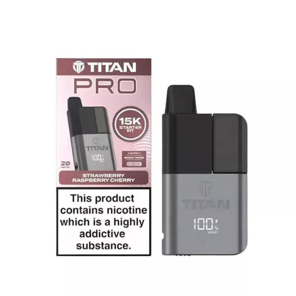Titan Pro 15k Prefilled Pod Kit Strawberry Raspberry Cherry