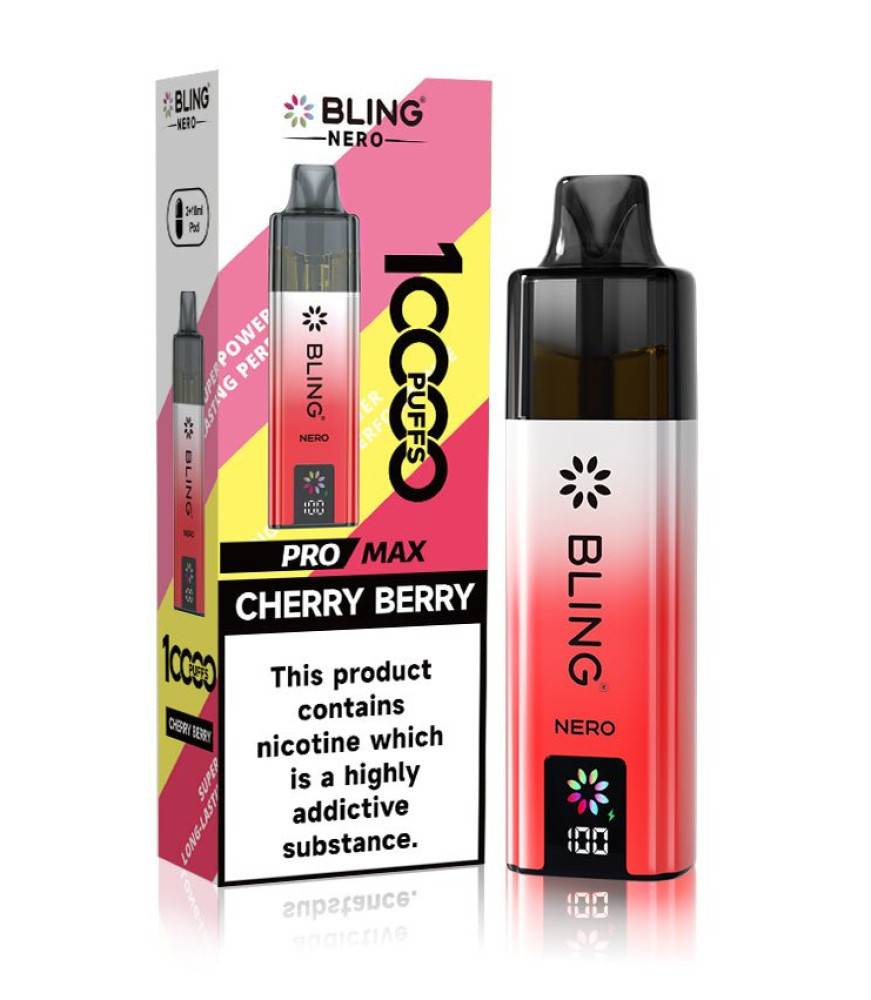 Crystal Bling Nero 10k Prefilled Pod Kit Cherry Berry