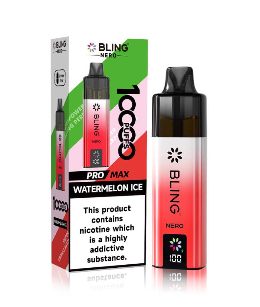 Crystal Bling Nero 10k Prefilled Pod Kit Watermelon Ice