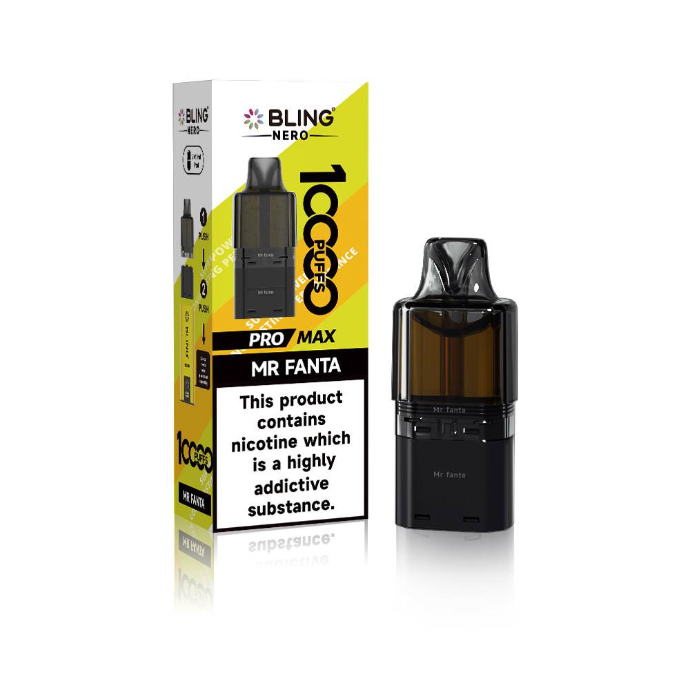 Crystal Bling Nero 10k Prefilled Pods Mr Fanta