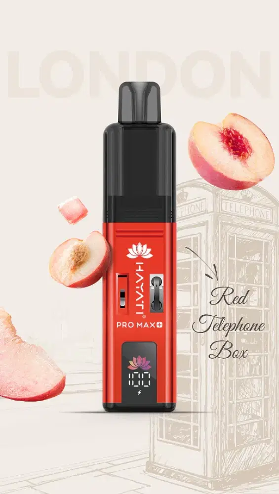 Hayati Pro Max Plus Souvenir Edition Red Telephone Box - Juicy Peach