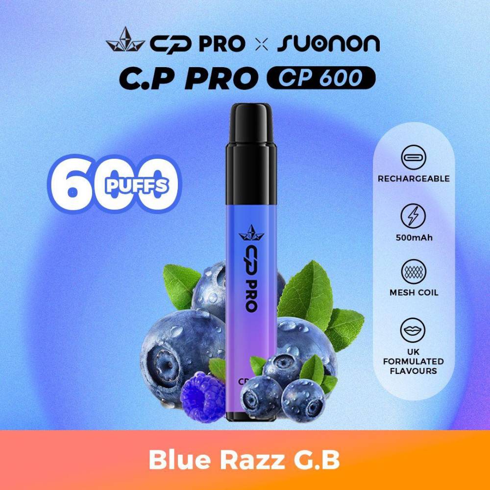 Cp Pro 600 Prefilled Pod Kit Blue Razz GB