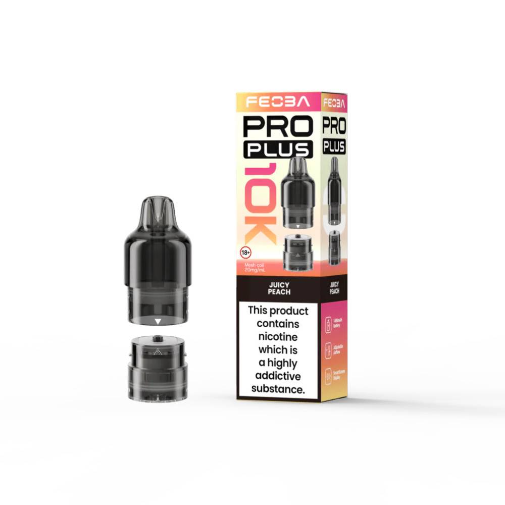 Feoba Pro Plus 10k Prefilled Pods Juicy Peach