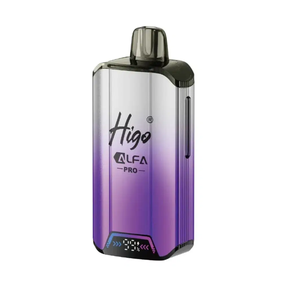 Higo Alfa Pro 25K | Prefilled Pod Vape Kit Grape GB/Strawberry GB