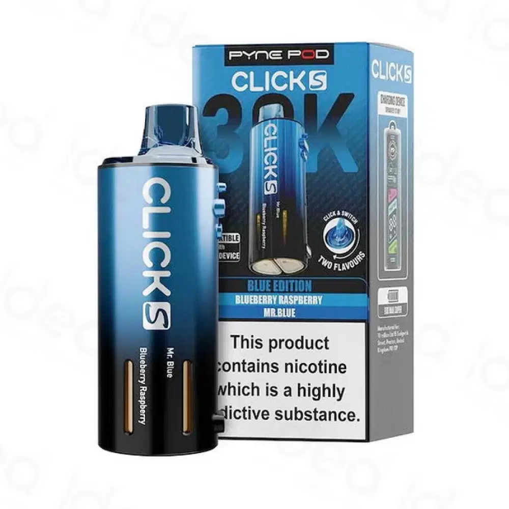 Pyne Pod Click S 30k Refill Pods | 30,000 Puffs Blue Edition