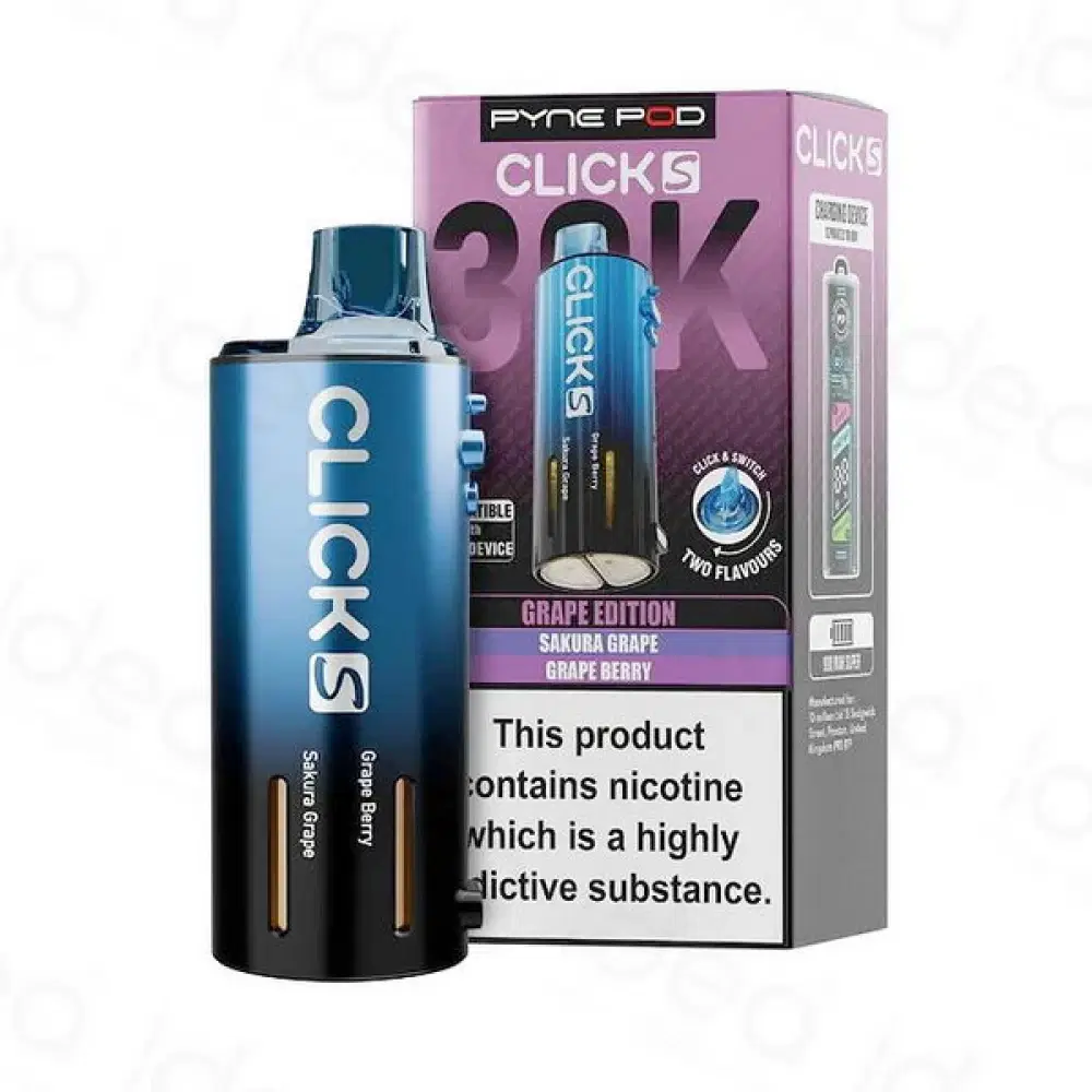 Pyne Pod Click S 30k Refill Pods | 30,000 Puffs Grape Edition