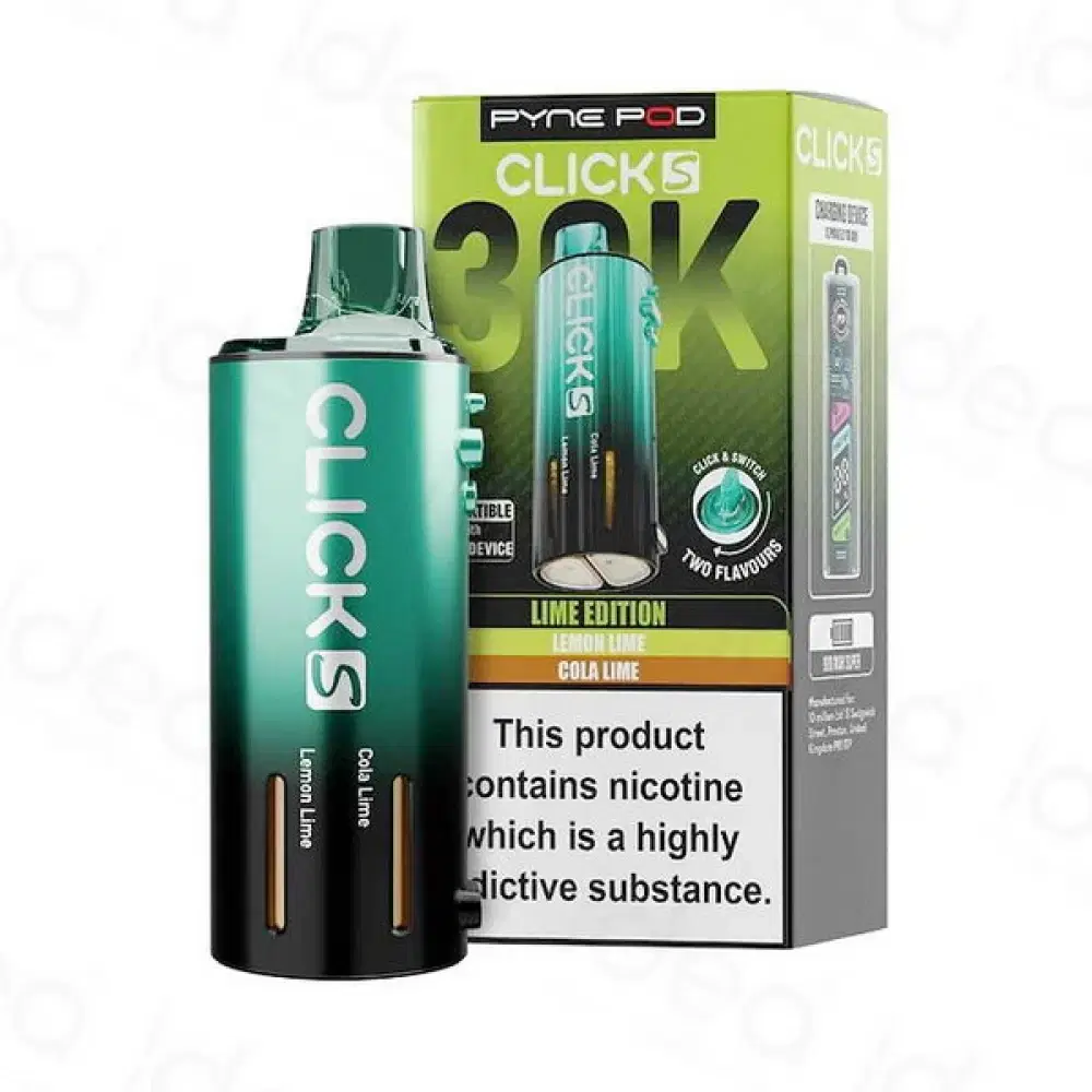 Pyne Pod Click S 30k Refill Pods | 30,000 Puffs Lime Edition