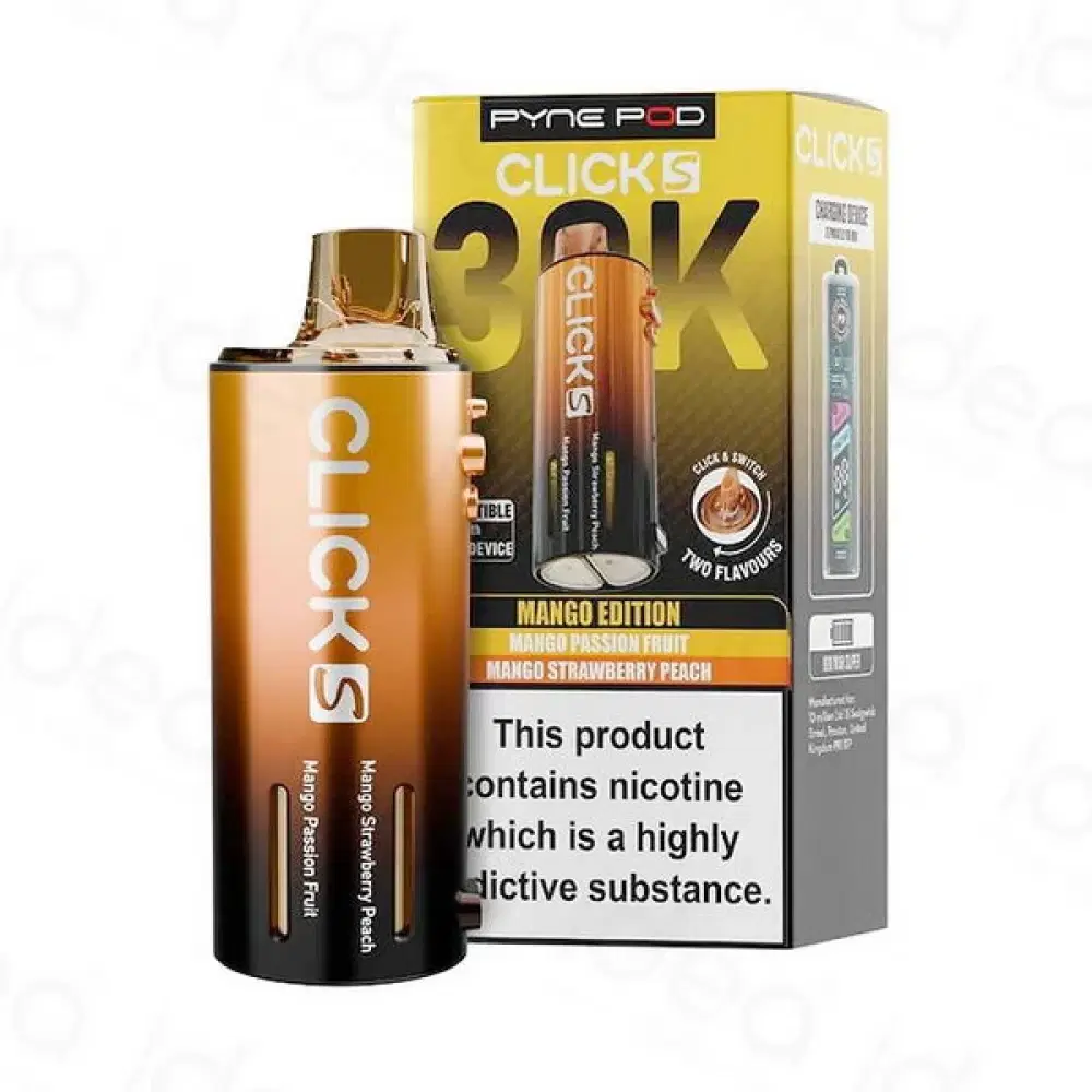Pyne Pod Click S 30k Refill Pods | 30,000 Puffs Mango Edition