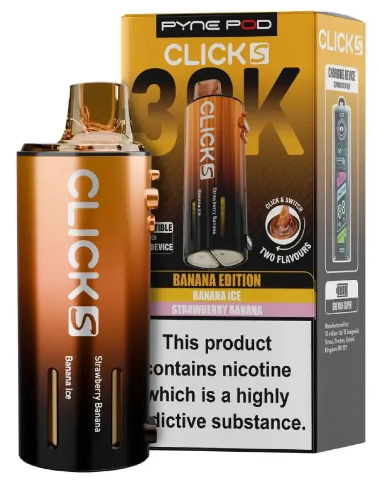 Pyne Pod Click S 30k Refill Pods | 30,000 Puffs Banana Edition