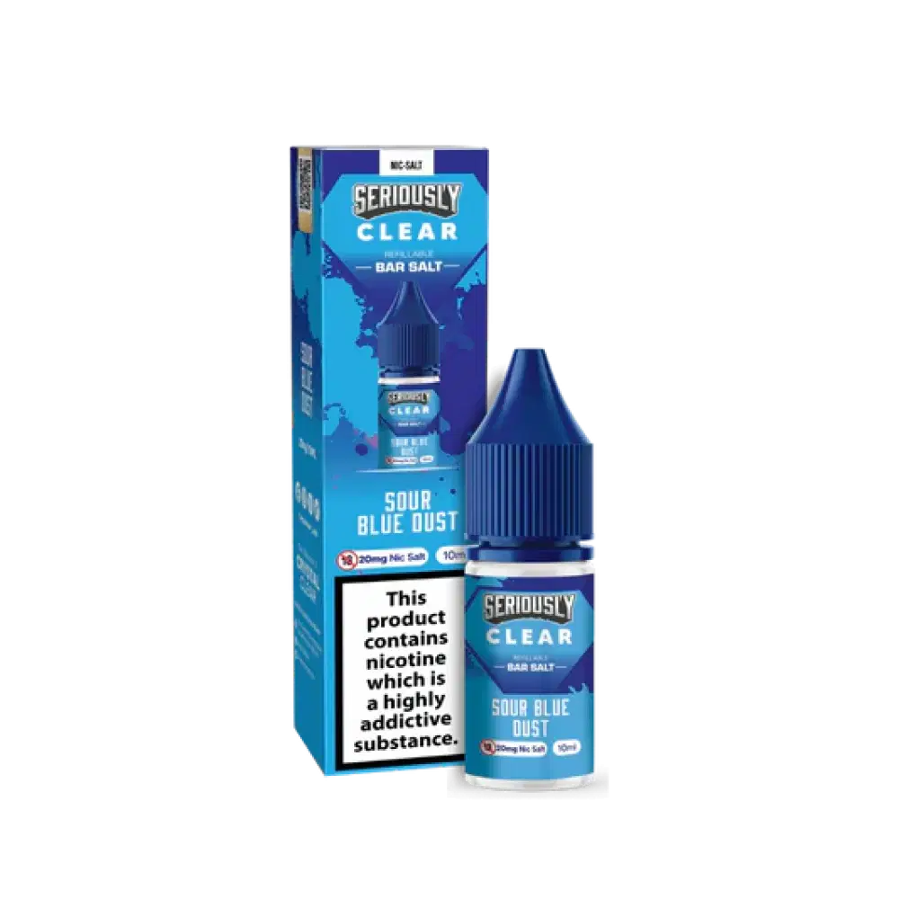Seriously Clear Bar Salt | 10ml E-liquids Sour Blue Dust 20mg