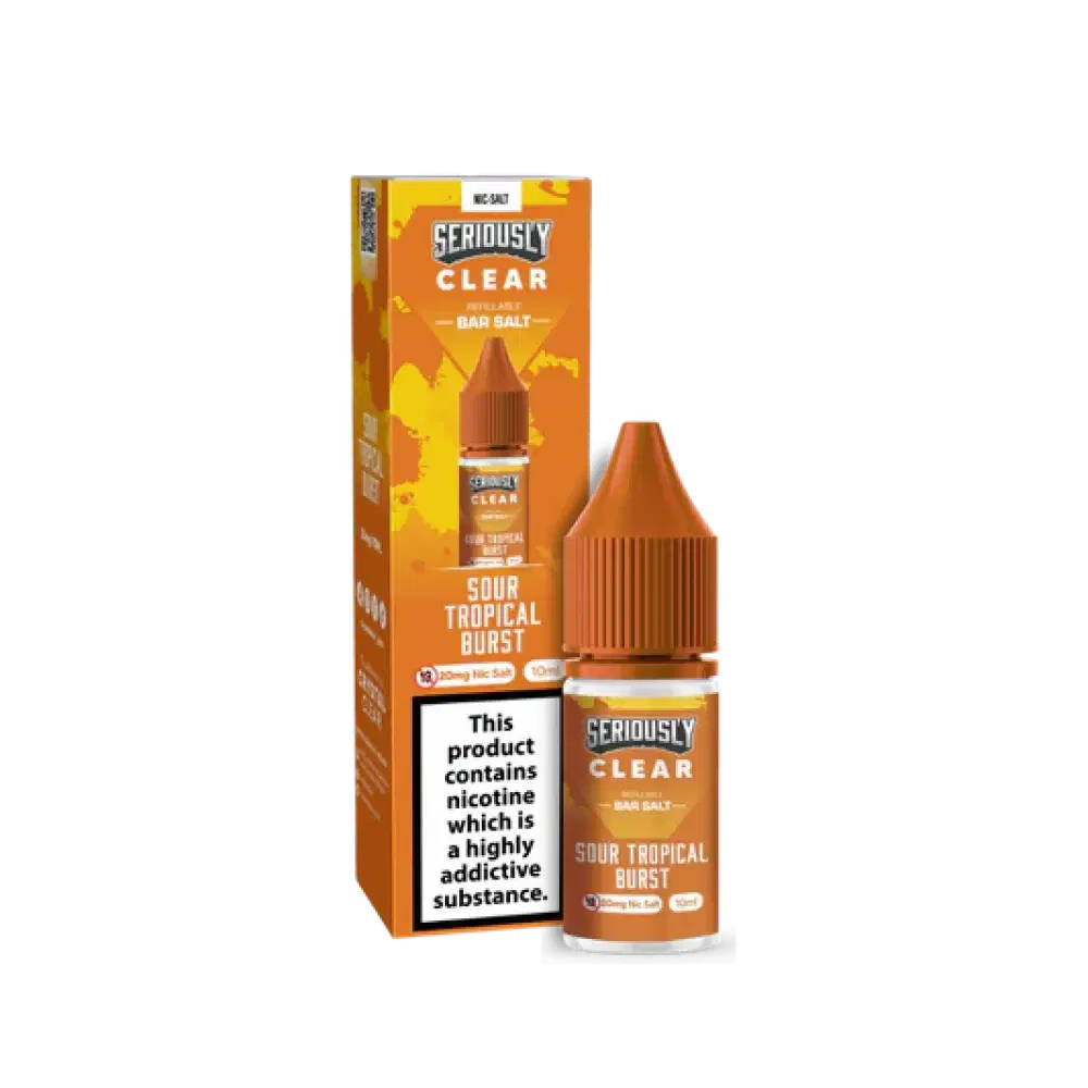 Seriously Clear Bar Salt | 10ml E-liquids Sour Tropical Burst 10mg