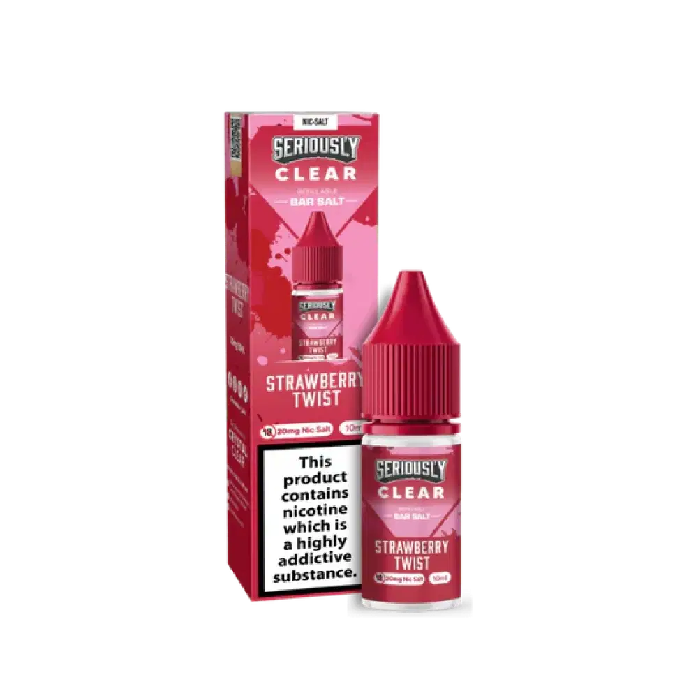 Seriously Clear Bar Salt | 10ml E-liquids Strawberry Twist 10mg