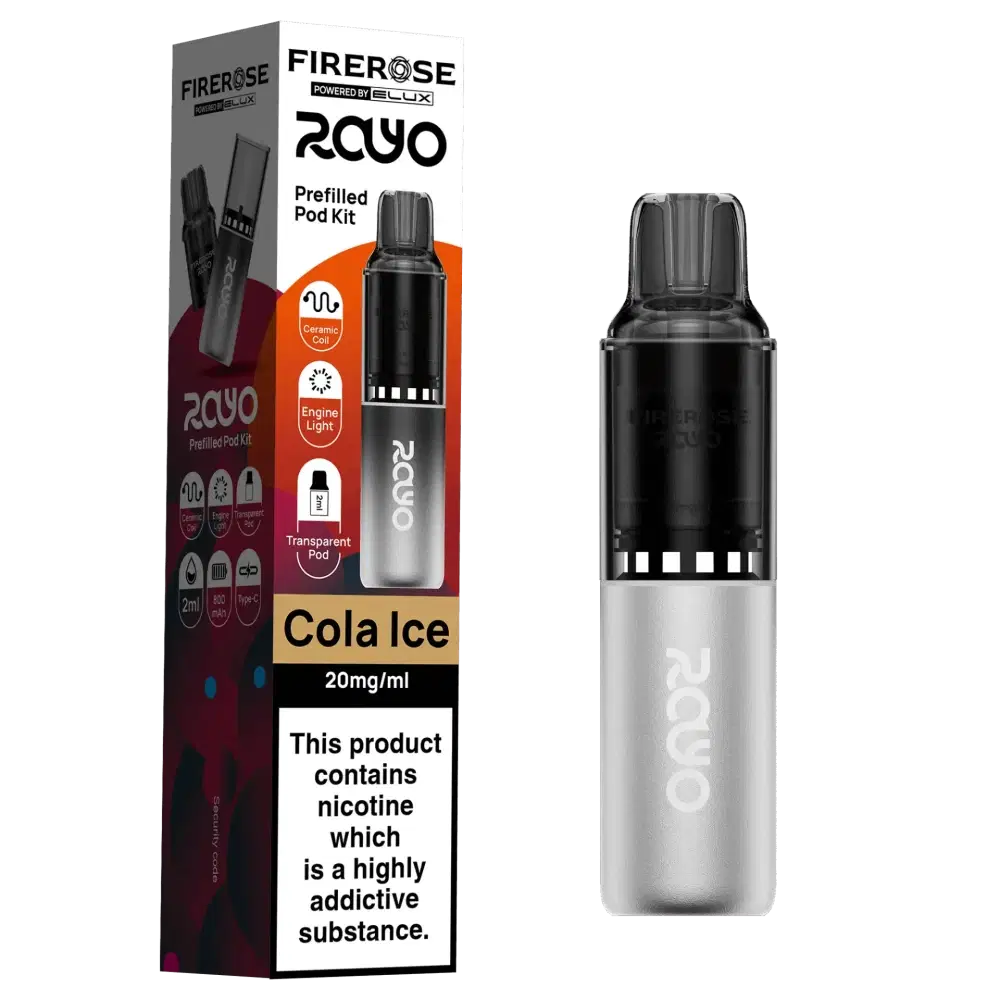 Elux Firerose Rayo 600 | Box of 10 Cola Ice