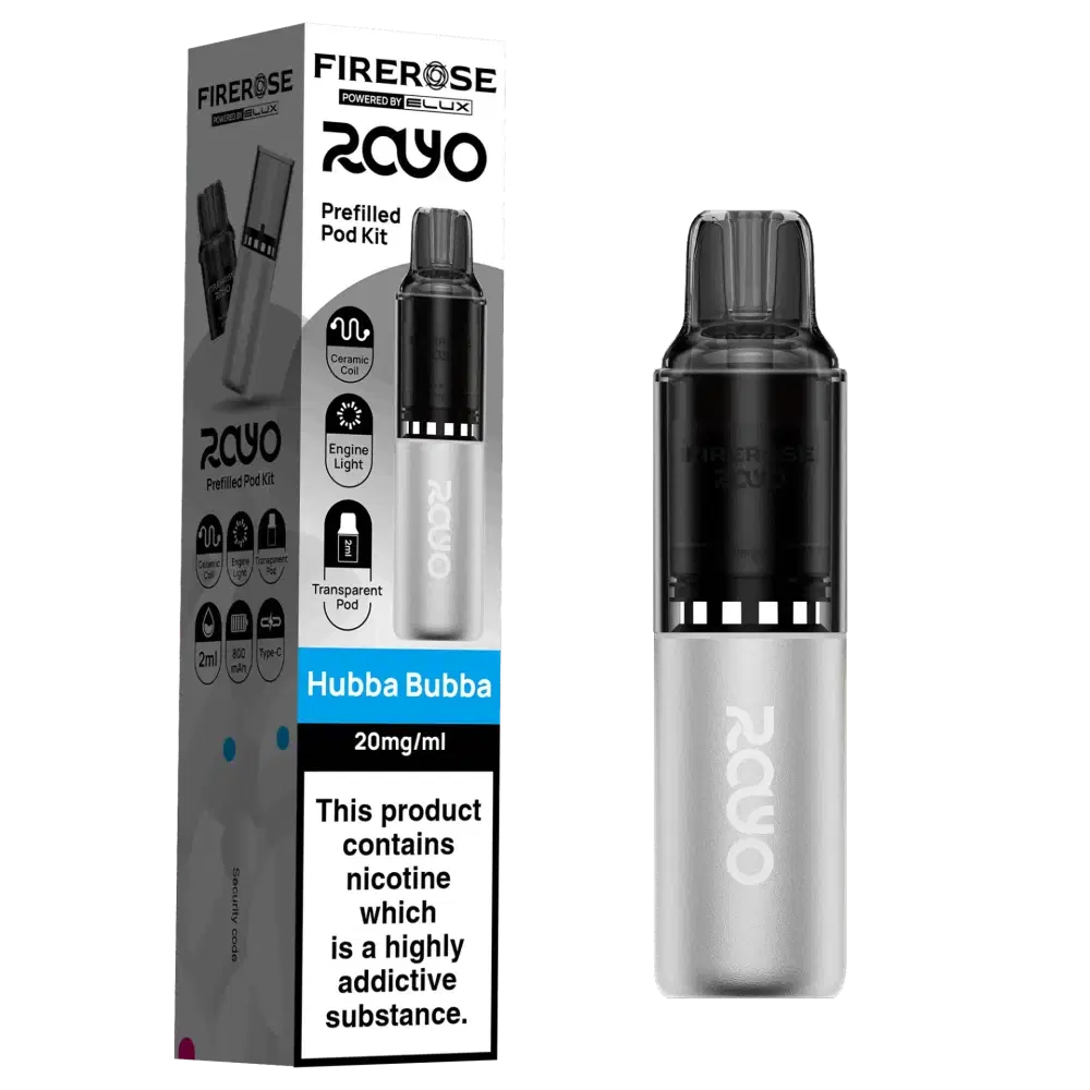 Elux Firerose Rayo 600 | Box of 10 Hubba Bubba