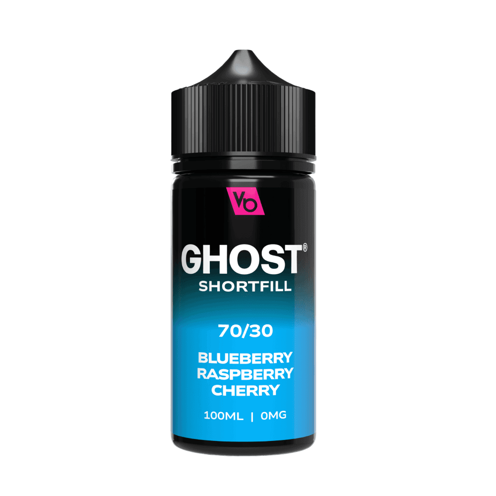 Ghost 100ml Shortfill e-liquids 0MG | 70/30 Blueberry Raspberry Cherry