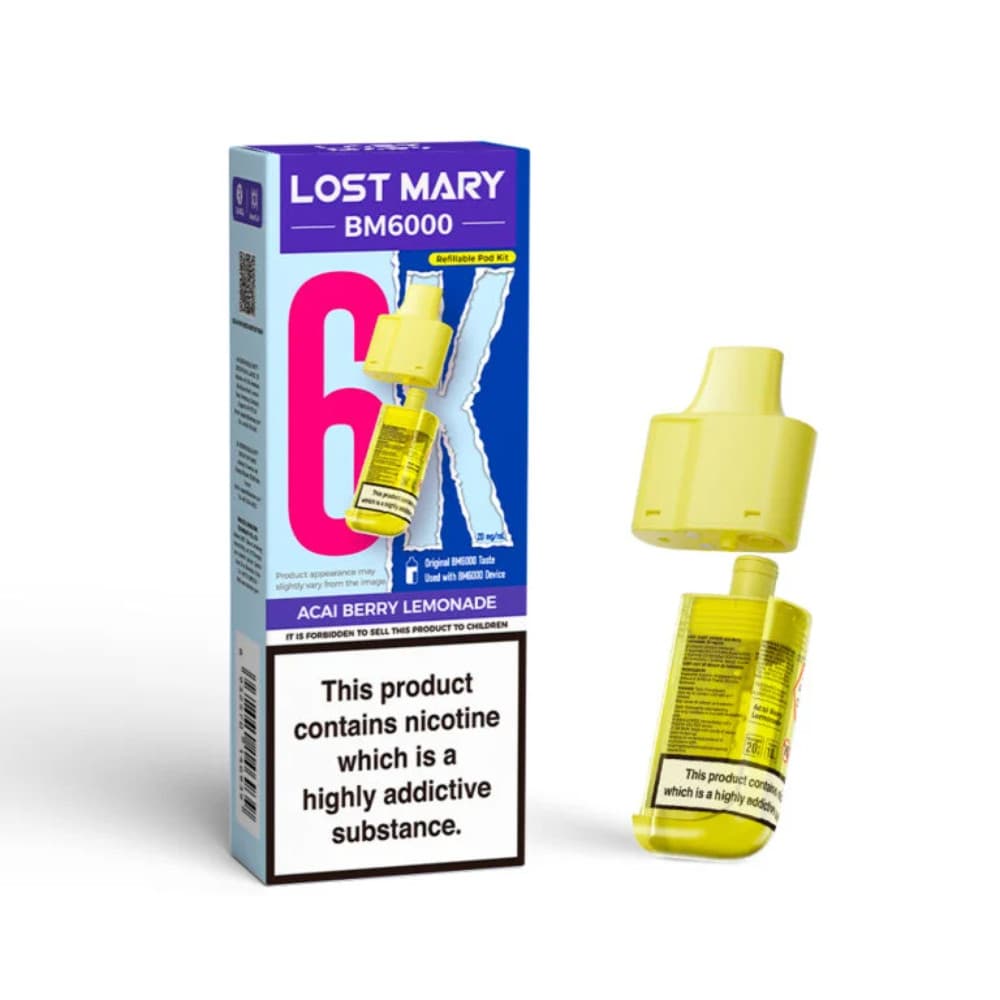 Lost Mary Bm6000 Refill Pods | 6,000 Puffs
