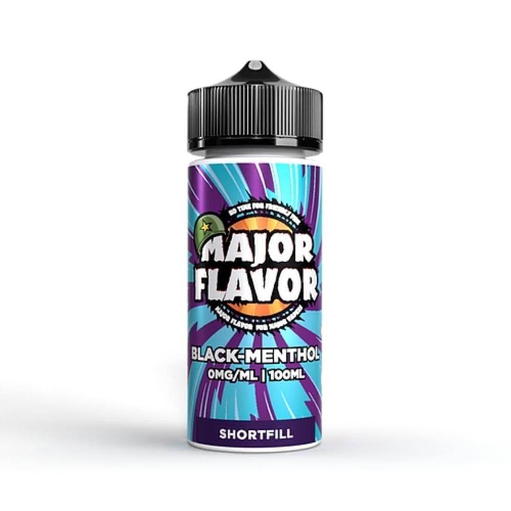  Black Menthol Major Flavour Shortfill 100ml E-Liquid