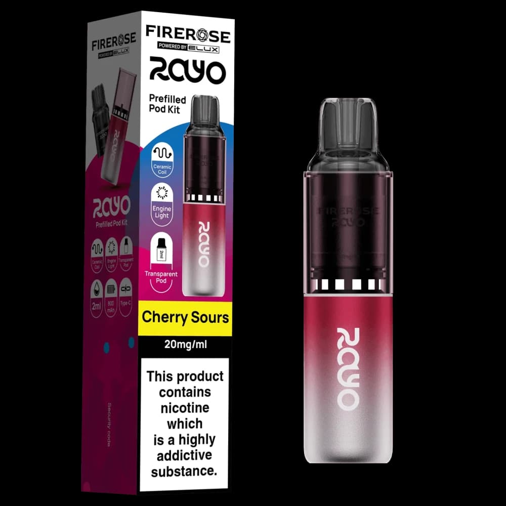  Cherry Sours Elux Firerose Rayo 600 | Box of 10