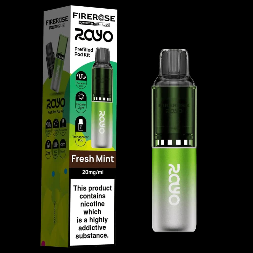  Fresh Mint Elux Firerose Rayo 600 | Box of 10