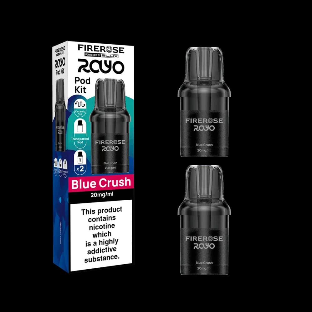  Blue Crush Elux Firerose Rayo 600 Refill Pods | Box of 10