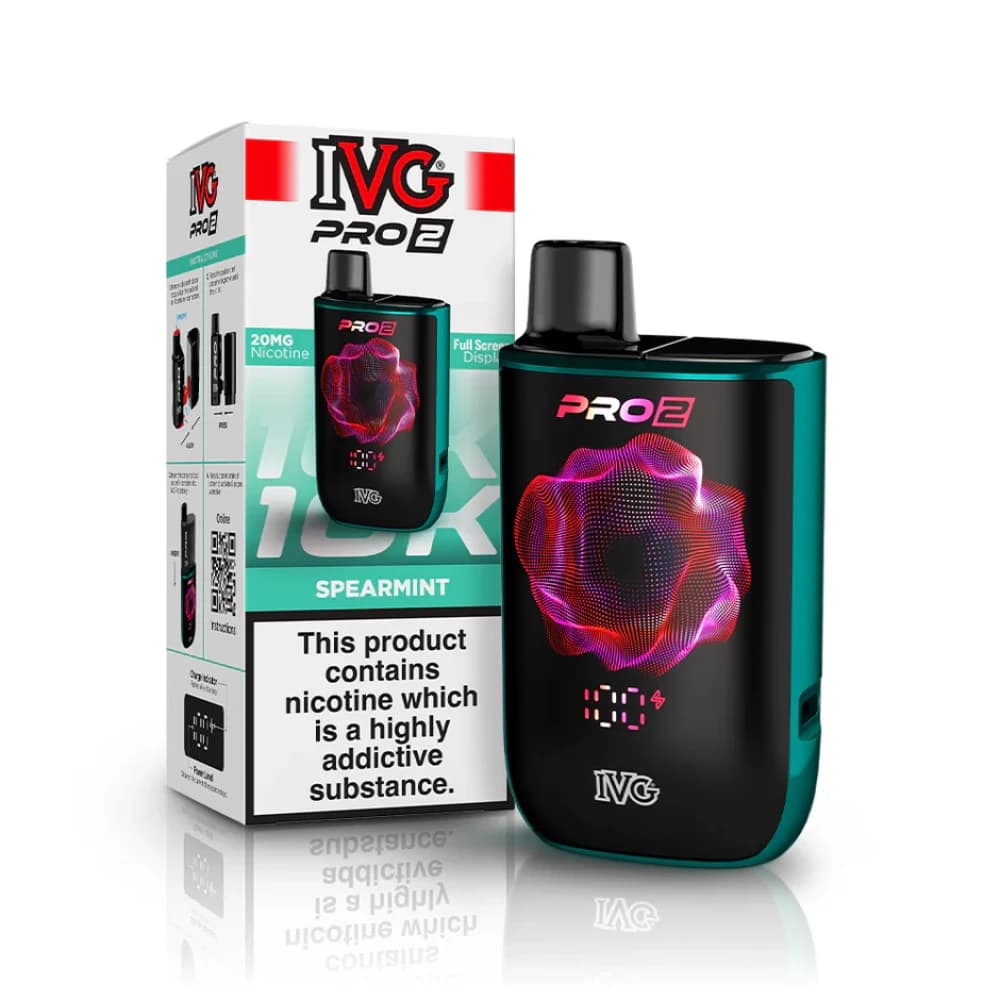  Spearmint IVG Pro 2 Starter Vape Kit | 10,000 Puffs