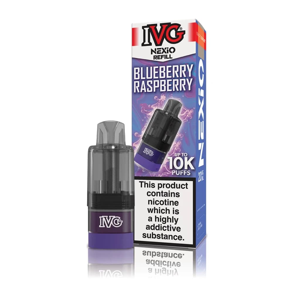  Blueberry Raspberry IVG Nexio Refill Pods | 10,000 Puffs | Prefilled Container