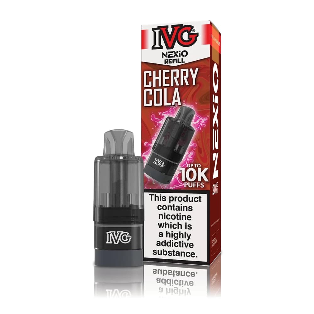  Cherry Cola IVG Nexio Refill Pods | 10,000 Puffs | Prefilled Container