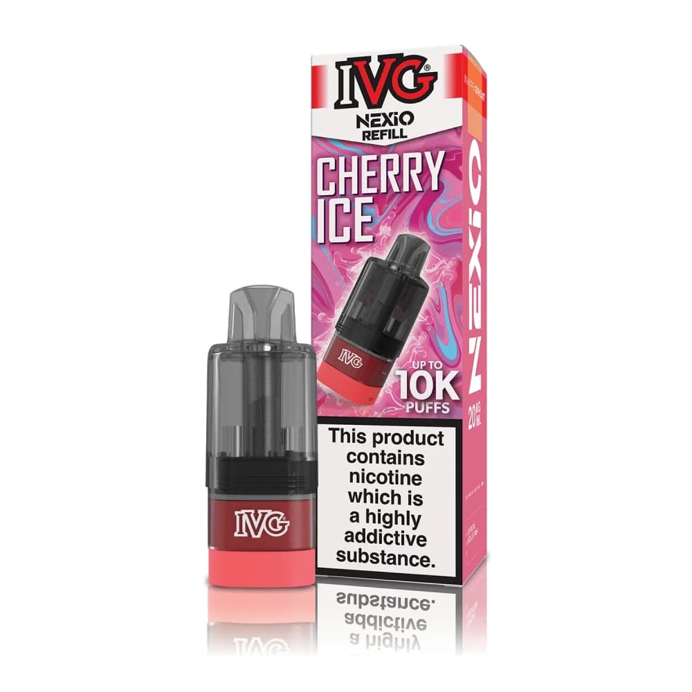  Cherry Ice IVG Nexio Refill Pods | 10,000 Puffs | Prefilled Container