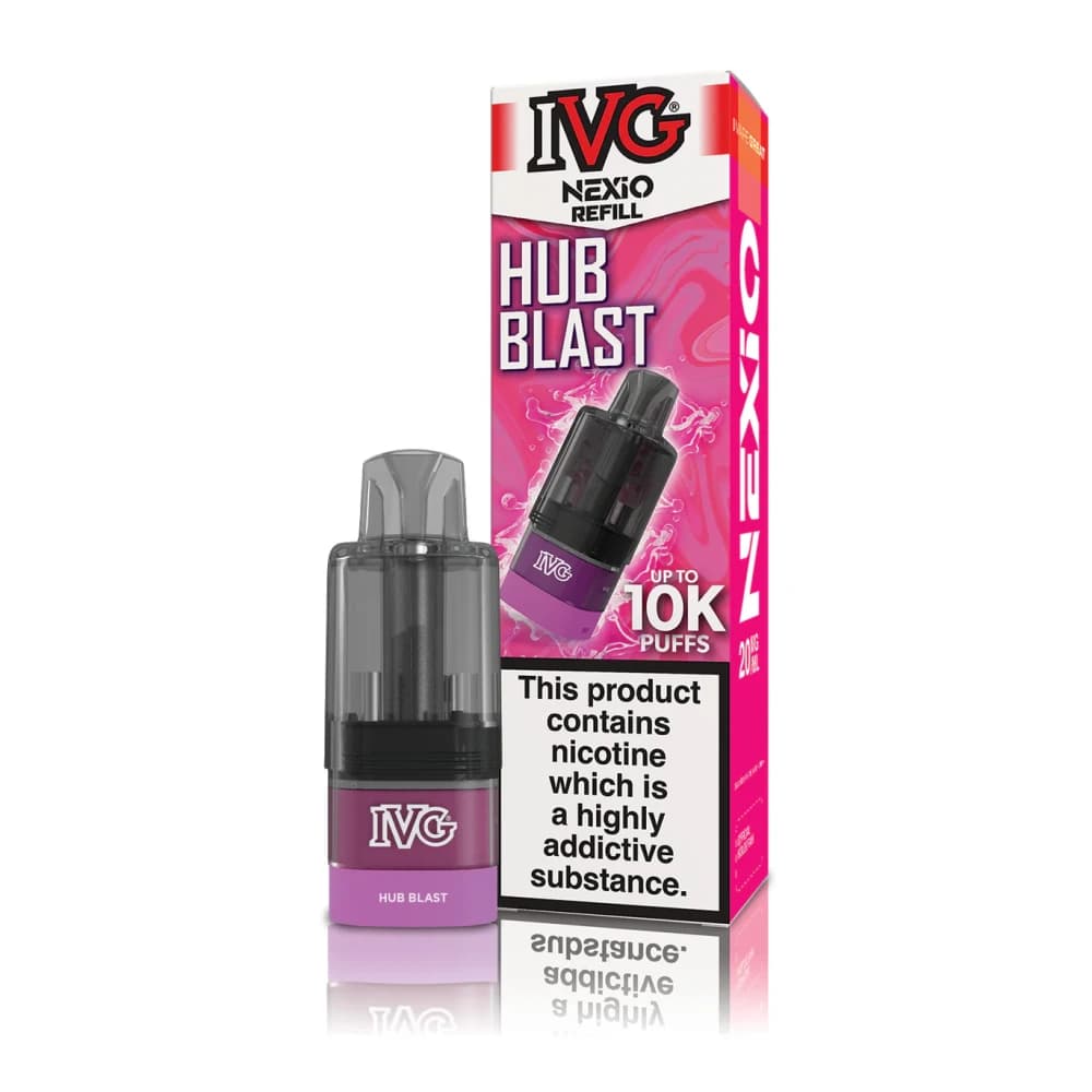  Hub Blast IVG Nexio Refill Pods | 10,000 Puffs | Prefilled Container